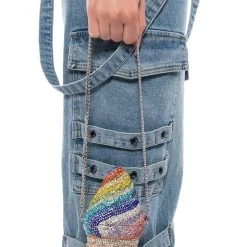 GET A TASTE RHINESTONE MINI BAG -handbag shop get a taste rhinestone mini bag multi 1 1