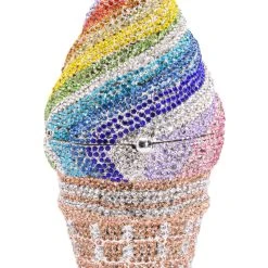 GET A TASTE RHINESTONE MINI BAG -handbag shop get a taste rhinestone mini bag multi 4 4