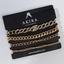 GLAM PAVE BRACELET SET