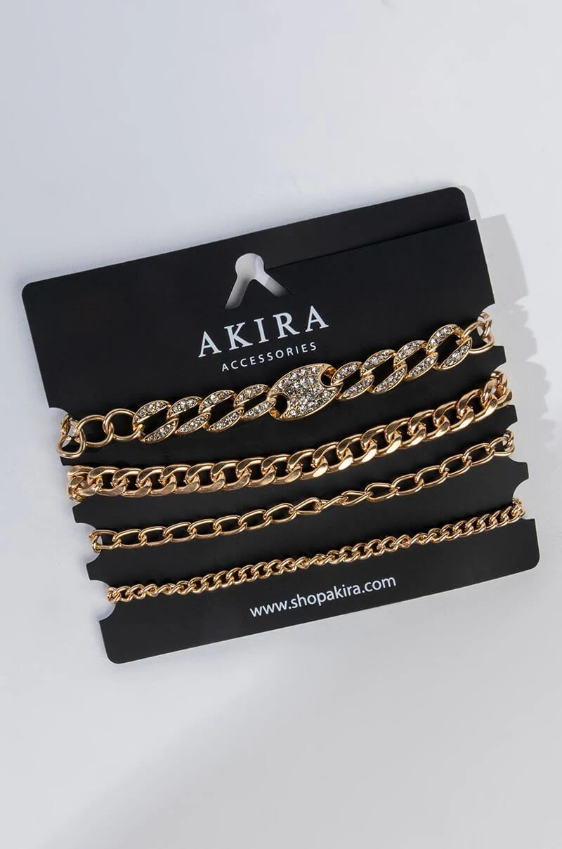 GLAM PAVE BRACELET SET 3 GLAM PAVE BRACELET SET