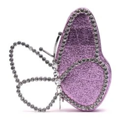 GLASS ANIMALS RHINESTONE HANDLE BAG -handbag shop glass animals rhinestone handle bag pink 4 4