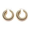 GO TIME TEXTURED HOOPS -handbag shop go time textured hoops gold 2 2