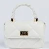 GOOD AS HELL PEARL WHITE QUILTED BAG