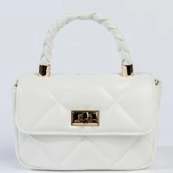 GOOD AS HELL PEARL WHITE QUILTED BAG