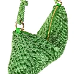 GREEN WITH ENVY EMBELLISHED EVENING BAG -handbag shop green with envy embellished evening bag green 4 4