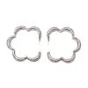 HEAD IN THE CLOUDS EMBELLISHED HOOPS -handbag shop head in the clouds embellished hoops silver 2 2