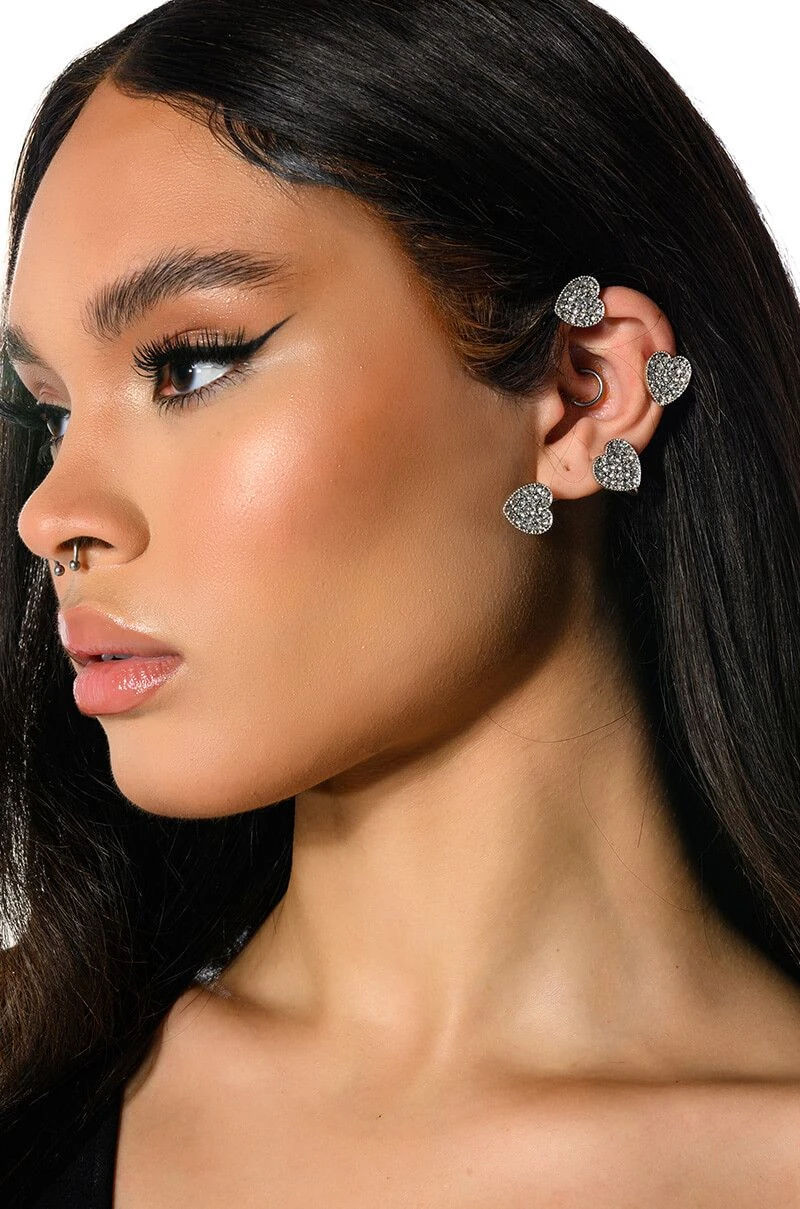 HEAR THE LOVE EMBELLISHED EAR CUFF 3 HEAR THE LOVE EMBELLISHED EAR CUFF