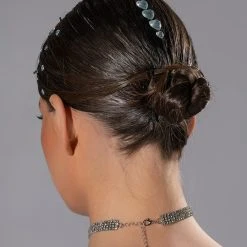 HEART HAIR GEM STICKERS IN SILVER -handbag shop heart hair gem stickers in silver silver 3 3