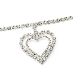 HEART OF THE MATTER STATEMENT CHOKER -handbag shop heart of the matter statement choker silver 3 3