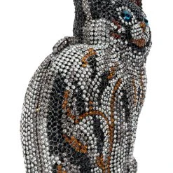 HERE KITTY KITTY RHINESTONE CLUTCH -handbag shop here kitty kitty rhinestone clutch black multi 6 6