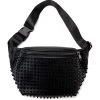 HOT COMMODITY STUDDED FANNY PACK -handbag shop hot commodity studded fanny pack black 2 2 c1