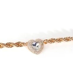 HOW DEEP IS YOUR LOVE RHINESTONE PENDANT CHAIN NECKLACE -handbag shop how deep is your love rhinestone pendant chain necklace gold 3 3 c1