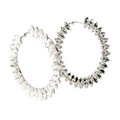 I AM EVERYTHING HOOP -handbag shop i am everything hoop silver 3 3