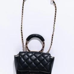 I CARRY ALL MY SECRETS IN HERE QUILTED PURSE -handbag shop i carry all my secrets in here quilted purse black 4 4 c1