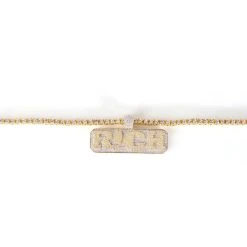 I'M A RICH BISH ICY NECKLACE -handbag shop im a rich bish icy necklace gold 3 3