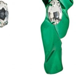 IM JADED ACRYLIC DROP EARRINGS -handbag shop im jaded acrylic drop earrings green 4 4