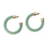 INNER PEACE HOOPS -handbag shop inner peace hoops light green 2 2