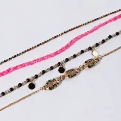 ISLAND TIME ANKLET SET -handbag shop island time anklet set gold 3 3