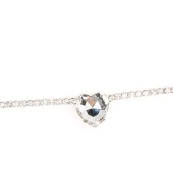 ISN'T SHE LOVELY RHINESTONE CHOKER -handbag shop isnt she lovely rhinestone choker silver 3 3