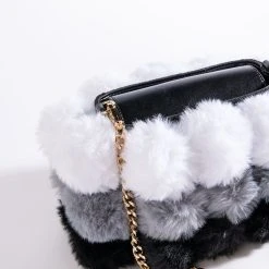 ITS SO FLUFFY FUR BAG -handbag shop its so fluffy fur bag black multi 3 3 c1
