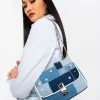IZZY & ALY DENIM PATCH PURSE