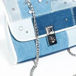 IZZY & ALY DENIM PATCH PURSE -handbag shop izzy aly denim patch purse denim 4