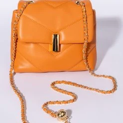 KINGSTON QUILTED ORANGE PURSE