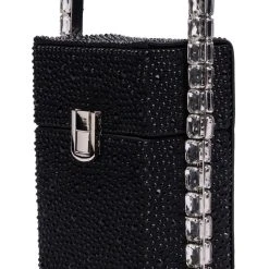 LEAD THE WAY EMBELLISHED TOP HANDLE BAG -handbag shop lead the way embellished top handle bag black 4 4