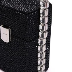 LEAD THE WAY EMBELLISHED TOP HANDLE BAG -handbag shop lead the way embellished top handle bag black 5 5