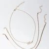 LEO LAYER NECKLACE -handbag shop leo layer necklace gold 2 2