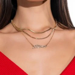LIBRA LAYER NECKLACE -handbag shop libra layer necklace gold 1 1