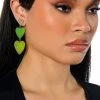 LIL BIT OF LOVIN GLITTER DROP EARRINGS -handbag shop lil bit of lovin glitter drop earrings yellow 1 1