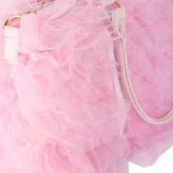 LOU LOU TULLE DUFFLE -handbag shop lou lou tulle duffle light pink 5 5