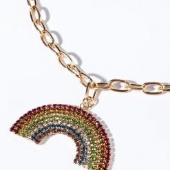 LOVE IS LOVE RHINESTONE CHAIN -handbag shop love is love rhinestone chain rainbow multi 3 3