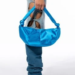 MAGNOLIA SATIN BLUE PURSE -handbag shop magnolia satin blue purse blue 1 1