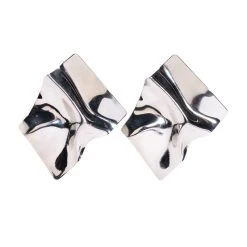 MIRROR MIRROR OVERSIZED STUDS -handbag shop mirror mirror oversized studs silver 2 2