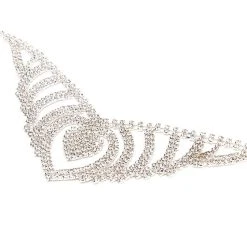 MODERN ROYALTY RHINESTONE NECKLACE -handbag shop modern royalty rhinestone necklace silver 3 3