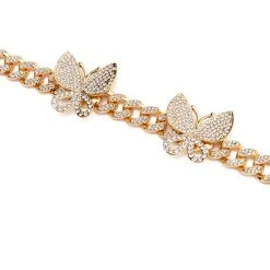 MOTHER NATURE RHINESTONE CUBAN LINK CHOKER -handbag shop mother nature rhinestone cuban link choker gold 3 3