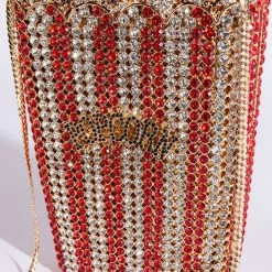 MOVIE DATE BLINGED CLUTCH -handbag shop movie date blinged clutch red multi 6 6