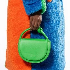 MYLA SOLID PU PURSE IN GREEN -handbag shop myla solid pu purse in green green 1 1