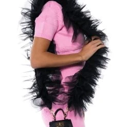 NO PICTURES PLEASE TULLE PURSE STRAP -handbag shop no pictures please tulle purse strap black 1 1