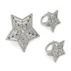 NORTH STAR RHINESTONE RING SET -handbag shop north star rhinestone ring set silver 2 2