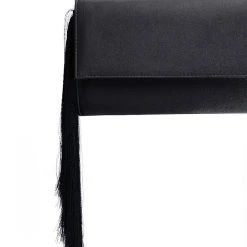 ON THE FRINGE CLUTCH -handbag shop on the fringe clutch black 6 6