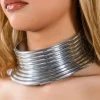 OUT OF THIS WORLD CHOKER -handbag shop out of this world choker silver 1 1