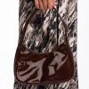 PATENT AF CHOCOLATE HANDBAG
