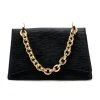 PHOENIX BLACK PURSE WITH GOLD CHAIN