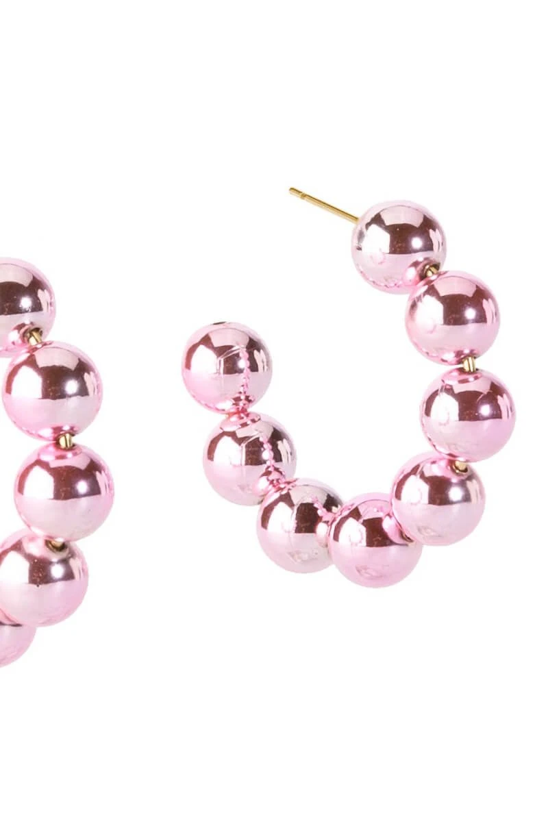 PINK POWER BUBBLE HOOPS 5 PINK POWER BUBBLE HOOPS - Image 3