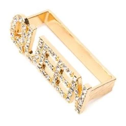 QUEEN ISH KNUCKLE DUSTER 6 QUEEN ISH KNUCKLE DUSTER -handbag shop queen ish knuckle duster gold 3 3