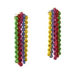 RAINBOW ROAD RHINESTONE CHANDELIER EARRINGS -handbag shop rainbow road rhinestone chandelier earrings multi 3 3