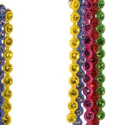 RAINBOW ROAD RHINESTONE CHANDELIER EARRINGS -handbag shop rainbow road rhinestone chandelier earrings multi 4 4